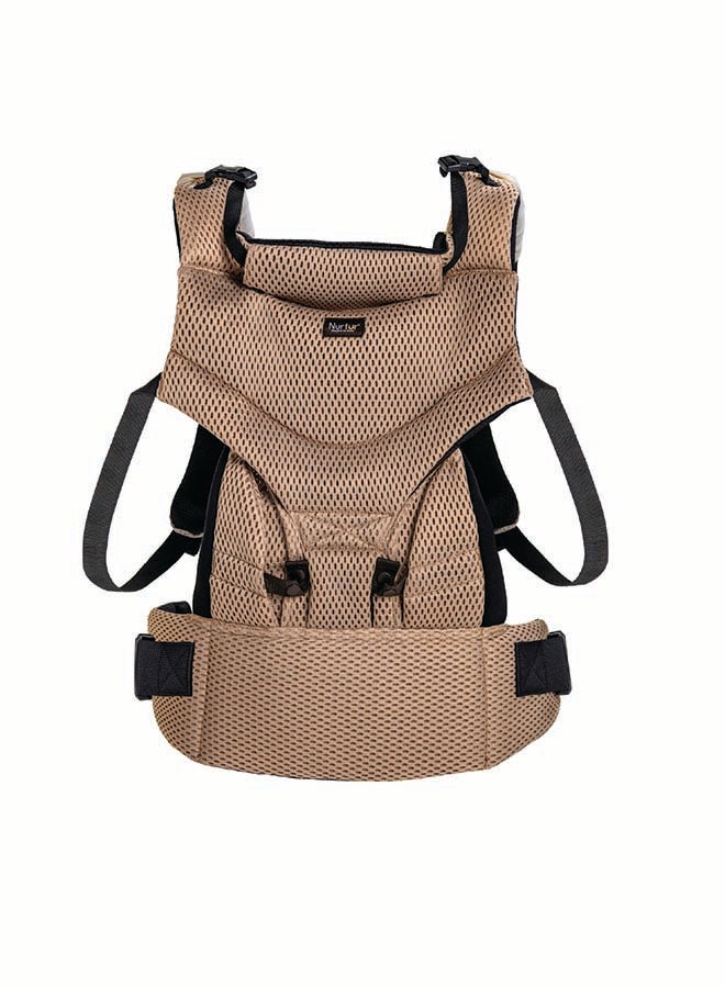 Nurtur Nurtur Willow Deluxe Mesh Infant Baby Carrier – Premium Fabric, Dual-Facing Comfort, Adjustable Cushioned Straps - Sand  - Image 4