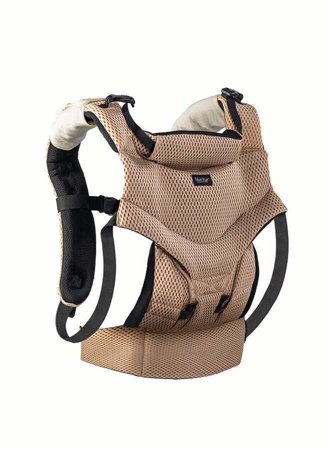 Nurtur Nurtur Willow Deluxe Mesh Infant Baby Carrier – Premium Fabric, Dual-Facing Comfort, Adjustable Cushioned Straps - Sand  - Image 1