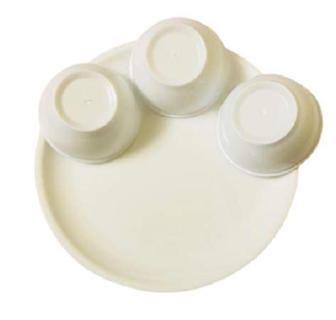 Everbuy Unbreakable Round Microwave Safe Full Dinner Plates (Set of 4 Plates & 4 Bowls) - Image 4