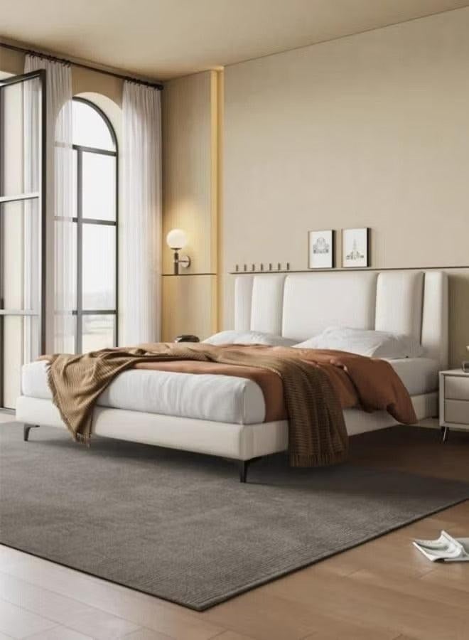Wooden Twist Wooden Twist Italian Minimalism Modernize Leatherette Upholstery Bed for Luxury Bedroom (King Size)  - Image 1