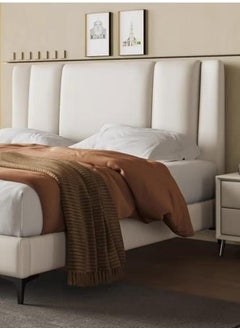 Wooden Twist Wooden Twist Italian Minimalism Modernize Leatherette Upholstery Bed for Luxury Bedroom (King Size)  - Image 5