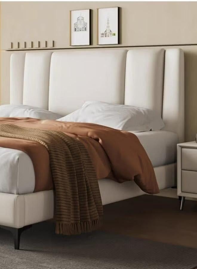 Wooden Twist Wooden Twist Italian Minimalism Modernize Leatherette Upholstery Bed for Luxury Bedroom (King Size)  - Image 5