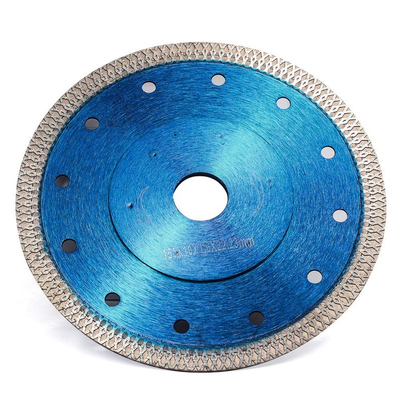 DAPRO 6 Inch with Arbor 7/8" Super Thin Diamond Tile Blade Porcelain Saw Blade for Cutting Porcelain Tile Granite Marbles (6") - Image 3