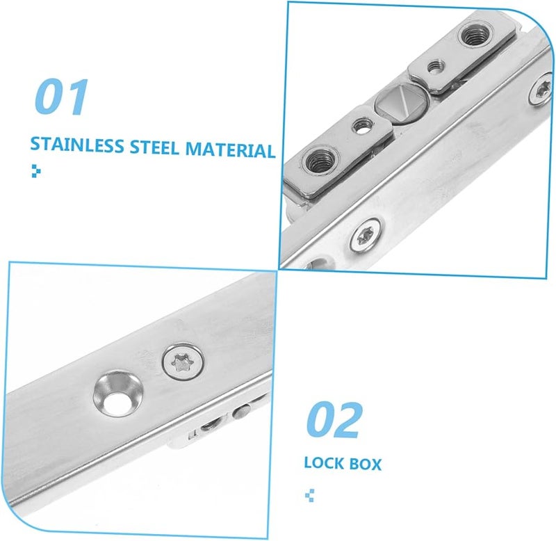 Artibetter صندوق قفل النافذة من الفولاذ المقاوم للصدأ عالي الصلابة مقبض آمن - Image 4