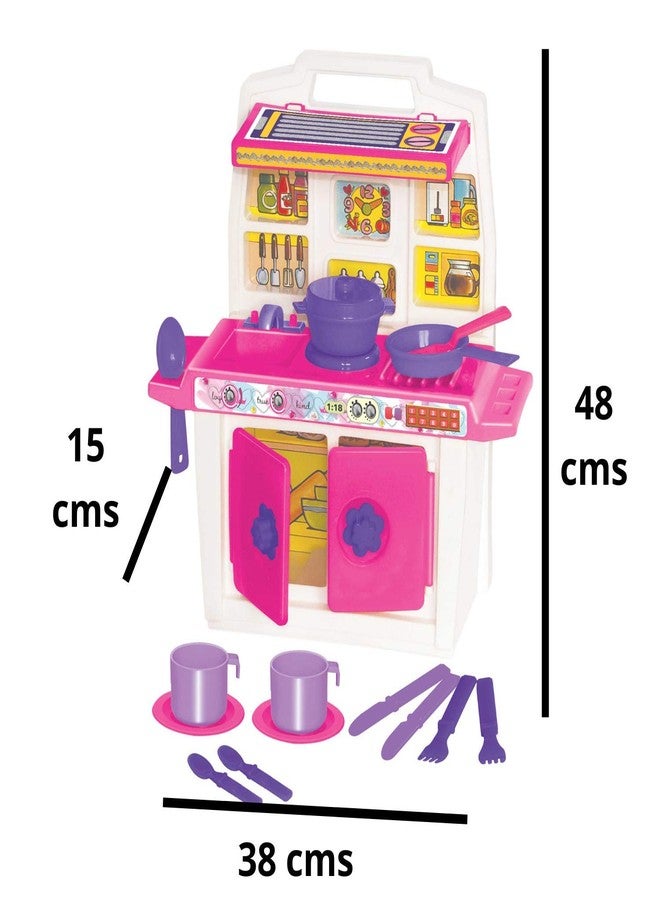 Toyzone Impex Pvt Ltd Toyzone Disney-Princess My Little Kitchen -44734 | Multicolor | Disney Princess kitchen set | Kitchen Set/Play Set for Girls | Role Play Set | Cooking Toy | Pretend Play Kitchen Accessories Set | Household Set - Image 3