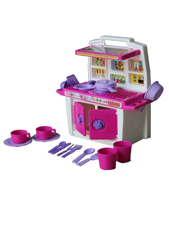 Toyzone Impex Pvt Ltd Toyzone Disney-Princess My Little Kitchen -44734 | Multicolor | Disney Princess kitchen set | Kitchen Set/Play Set for Girls | Role Play Set | Cooking Toy | Pretend Play Kitchen Accessories Set | Household Set - Image 4