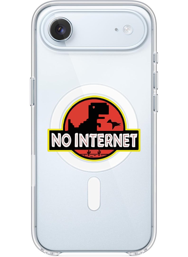 Theodor Magnetic Case for Apple iPhone 17 Air Compatible with MagSafe Wireless Charging, Shockproof Phone Bumper Cover - No Internet - Image 1