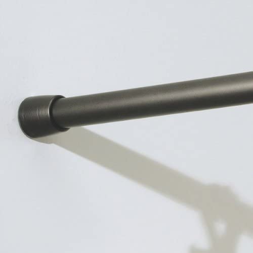 InterDesign iDesign Cameo Metal Tension Rod, Adjustable Customizable Curtain Rod for Bathtub, Shower Stall, Closet, Doorway, 26-42 Inches, Bronze - Image 2