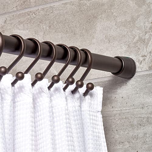 InterDesign iDesign Cameo Metal Tension Rod, Adjustable Customizable Curtain Rod for Bathtub, Shower Stall, Closet, Doorway, 26-42 Inches, Bronze - Image 4