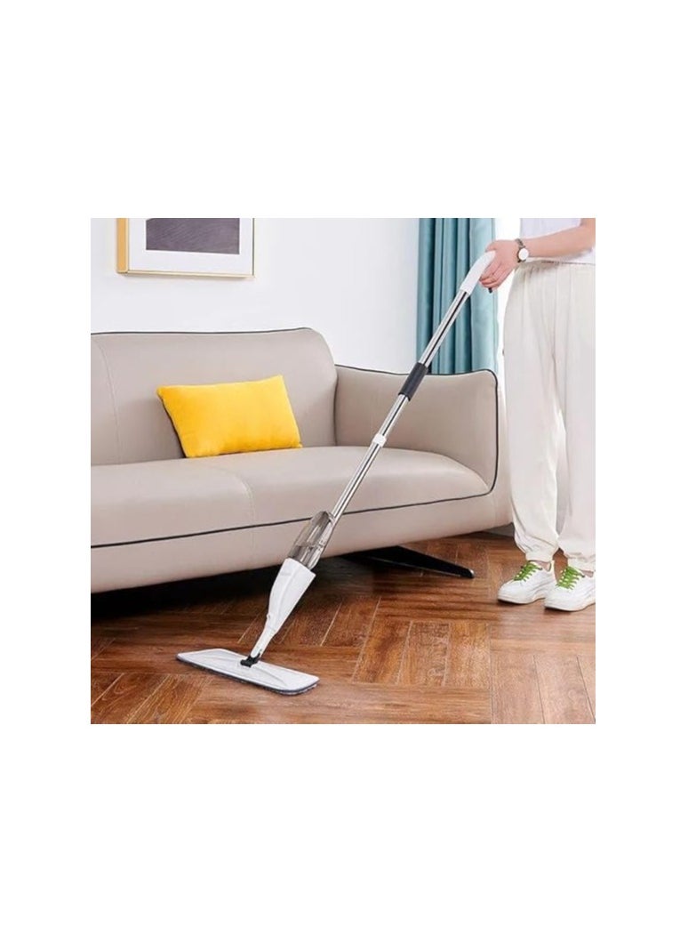 Generic - Parquet and ceramic mop with spray and mop, meaning 3*1, and rotates 360 degrees for easier use, easier cleaning and more comfort. Parquet mop with spray for polishing floors and tiles. Comfortable to hold, with a refillable spray bottle, easy to use, spray and refill, rotating head to reach all difficult places, the mop is made of washable microfiber - Image 1