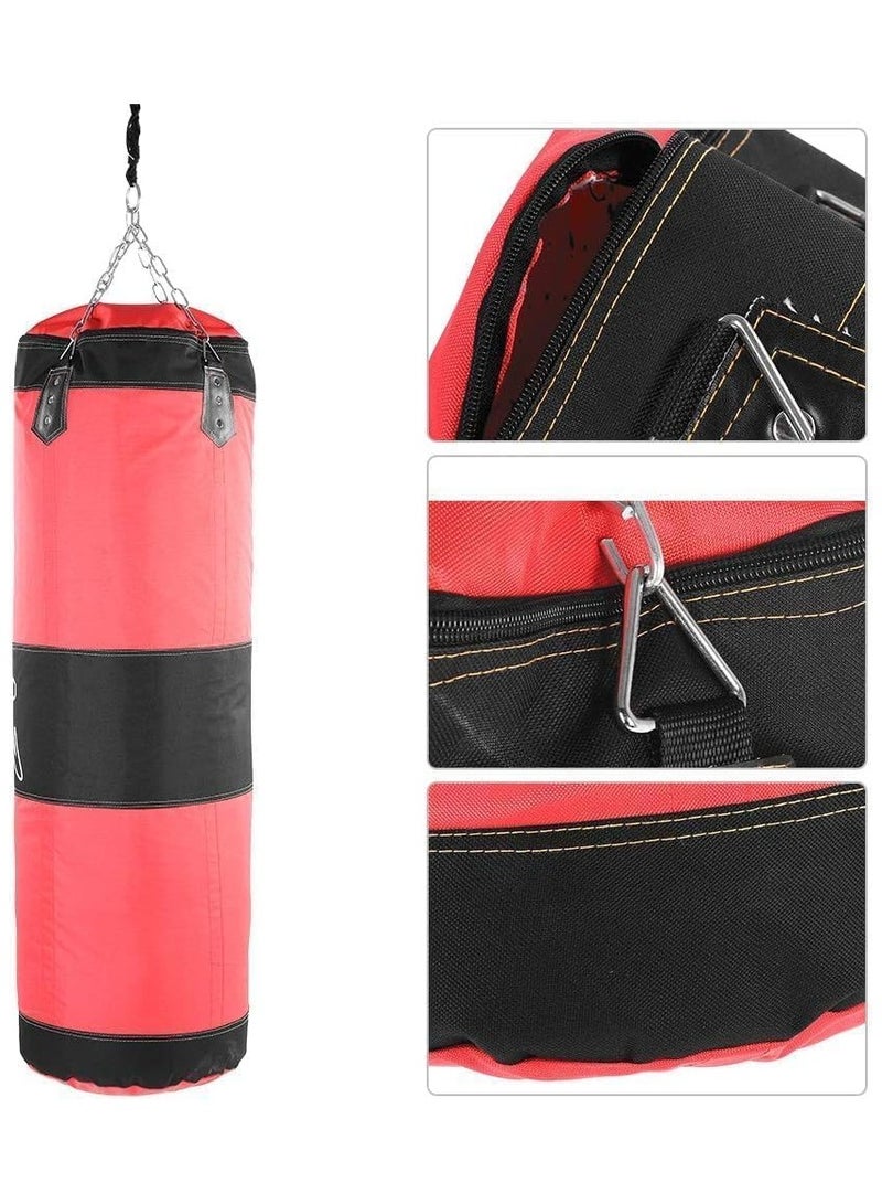 Heavy Boxing Punch Bag with Chain, Canvas Punching Bag for Adults - Image 3