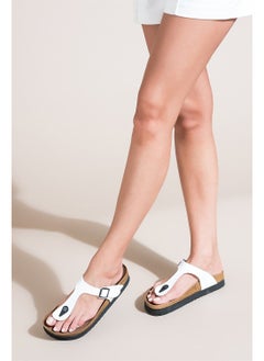 Fox Shoes White Women's Slippers B777731009  - Image 2