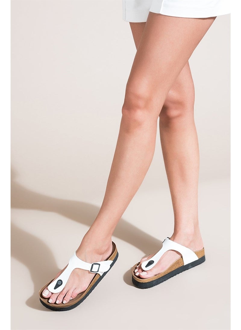 Fox Shoes White Women's Slippers B777731009  - Image 2