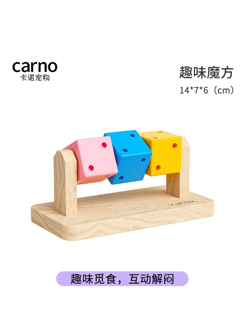 3Pcs Wooden Hamster Toys -  Wooden Rabbit Toys, Hamster Cage Accessories for Small Animals Playing Teeth Grinding Indoor - Image 5