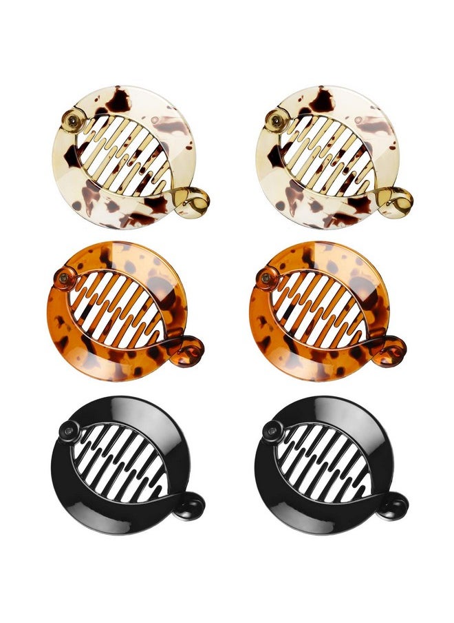 WILLBOND - WILLBOND 6 Pieces Banana Hair Clips Banana Hair Combs Fishtail Hair Clip Combs Resin Banana Fish Grips for Women Hair Accessories - Image 1