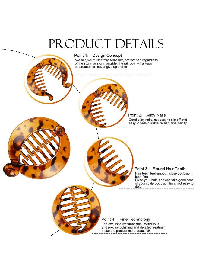 WILLBOND - WILLBOND 6 Pieces Banana Hair Clips Banana Hair Combs Fishtail Hair Clip Combs Resin Banana Fish Grips for Women Hair Accessories - Image 1