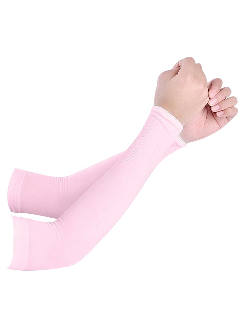AIWANTO 1 Pair Sun Protection Arm Sleeves Cooling Arm Sleeves for Women Men Cooling Compression Arm Cover Shield for Basketball, Running, Cycling, Golf, Volleyball, Baseball, Football  - Image 2