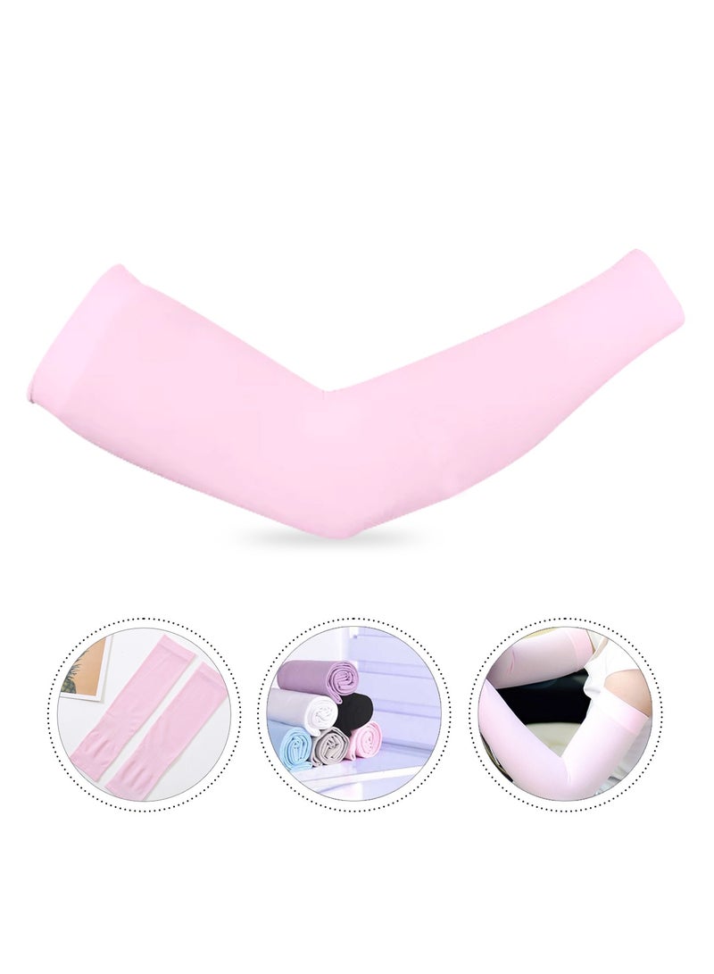 AIWANTO 1 Pair Sun Protection Arm Sleeves Cooling Arm Sleeves for Women Men Cooling Compression Arm Cover Shield for Basketball, Running, Cycling, Golf, Volleyball, Baseball, Football  - Image 3