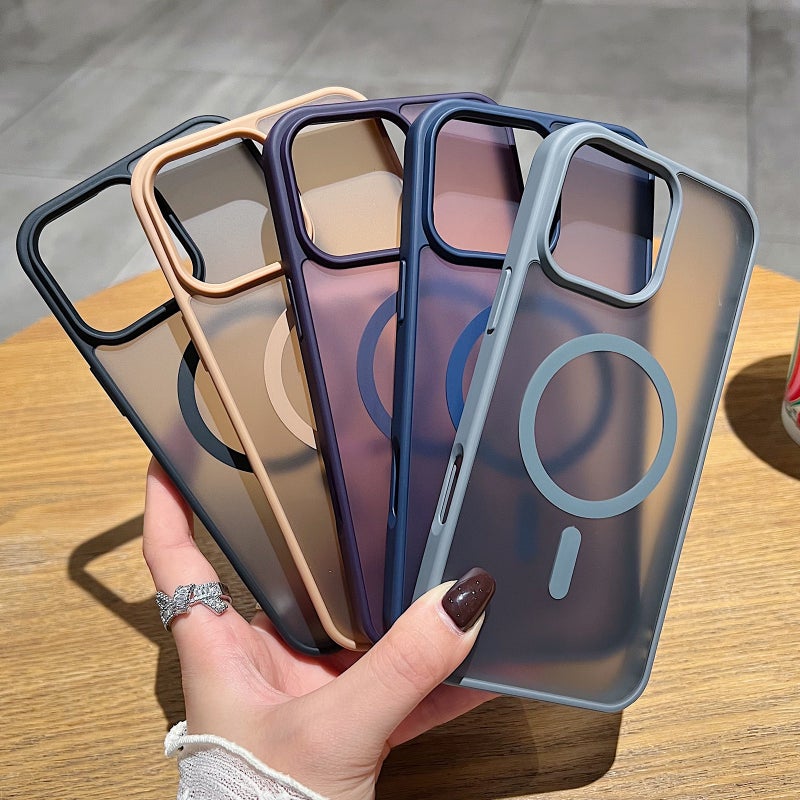 erorex For iPhone 17 Pro Max Frosted  Feel MagSafe Phone Case(Titanium Gray) - Image 4