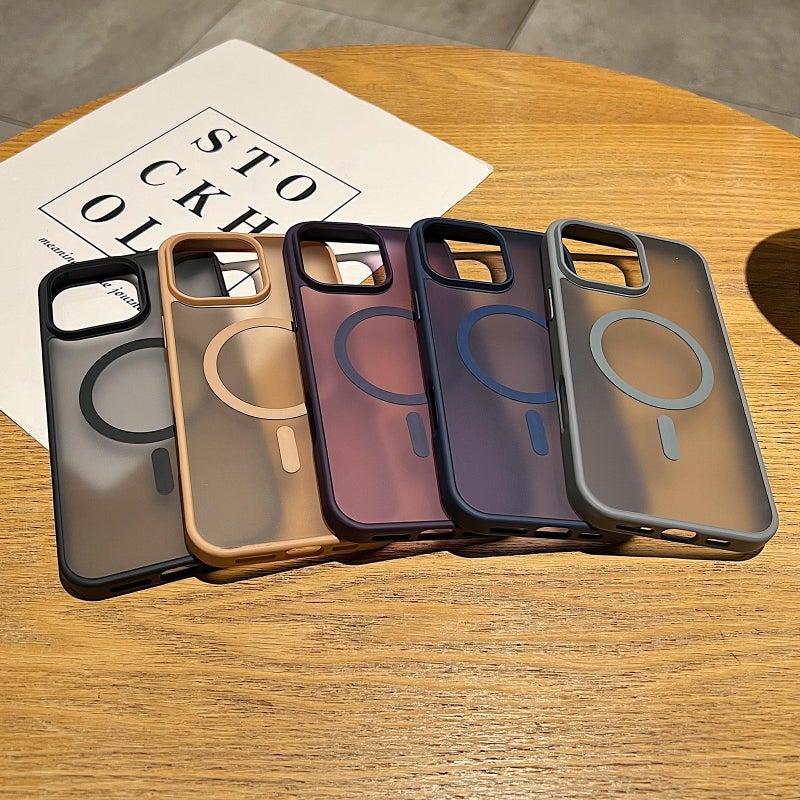 erorex For iPhone 17 Pro Max Frosted  Feel MagSafe Phone Case(Titanium Gray) - Image 3