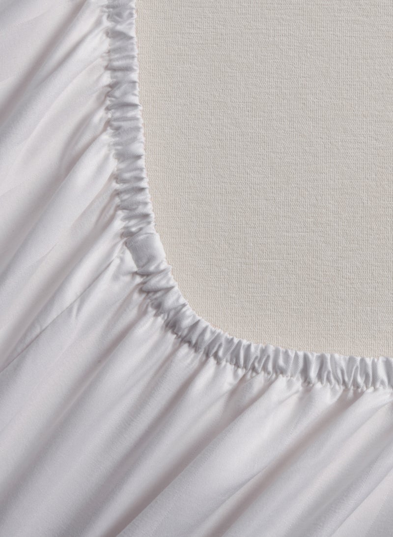 سيد المنسوجات المنزلية طقم شرشف مفرد ونص من الميكروفايبر، الحجم كوين 3 قطع، بتصميم خطوط فندقية - Image 5