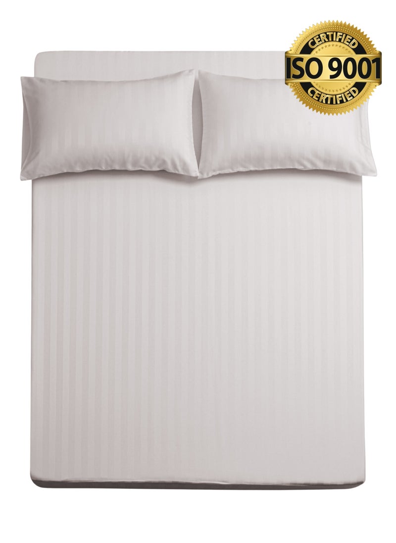 Queen Microfiber Sheet Set, Queen Size 3 Pieces, Hotel Stripes Design - pzsku/Z06C6D66ABB570A90349DZ/45/_/1739811845/1cd2b2af-cf55-4ec8-aeaa-21edbf091809