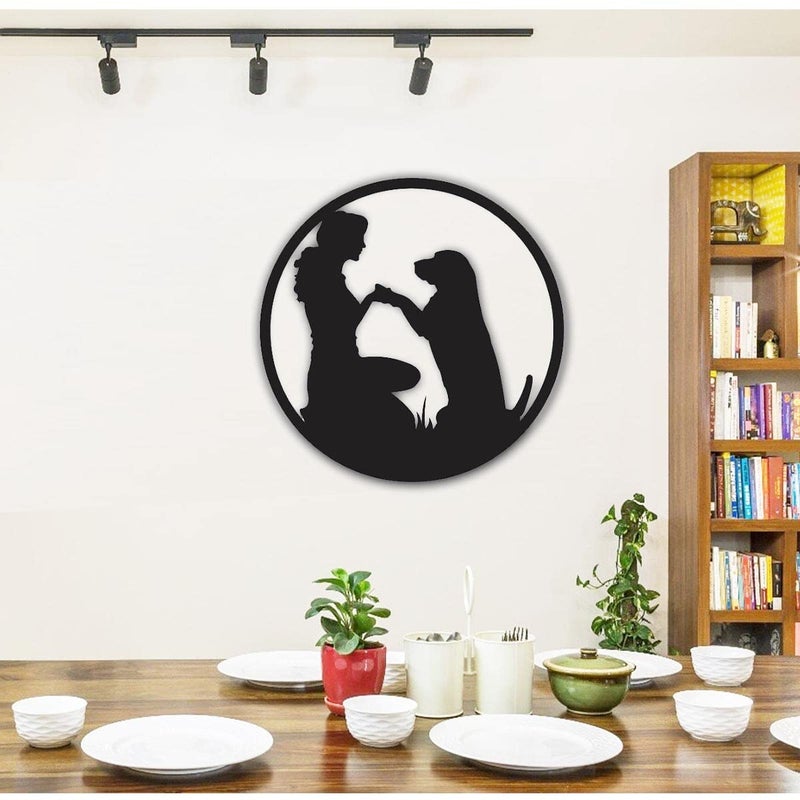 300Sparkles Dog Best Friends Wall Decor Hanging Frame for Home Room Decor Best Gift for Dogs Lover Friends and Family Black Style1 - Image 2