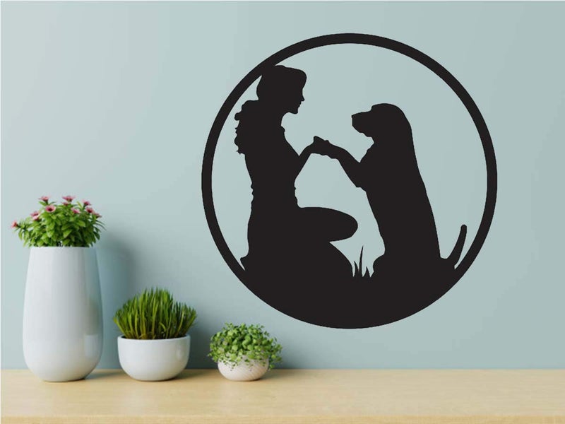 300Sparkles Dog Best Friends Wall Decor Hanging Frame for Home Room Decor Best Gift for Dogs Lover Friends and Family Black Style1 - Image 4