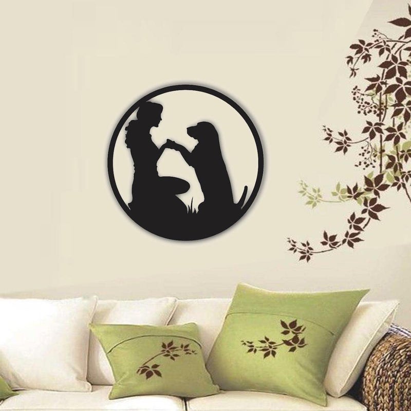 300Sparkles Dog Best Friends Wall Decor Hanging Frame for Home Room Decor Best Gift for Dogs Lover Friends and Family Black Style1 - Image 5
