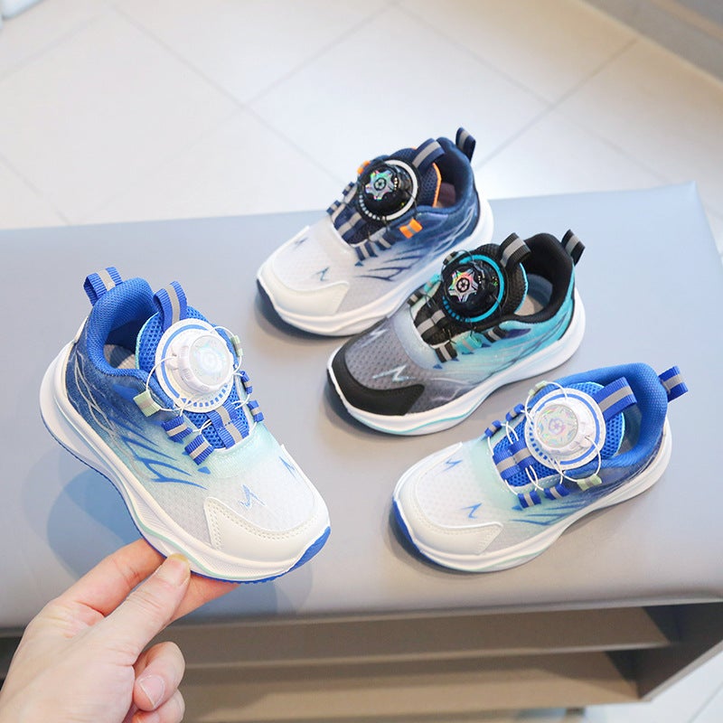 Mesh Sneakers Lightweight Flexible Sole Walking Shoes For Kids Indoor And Outdoor Activities - Image 2