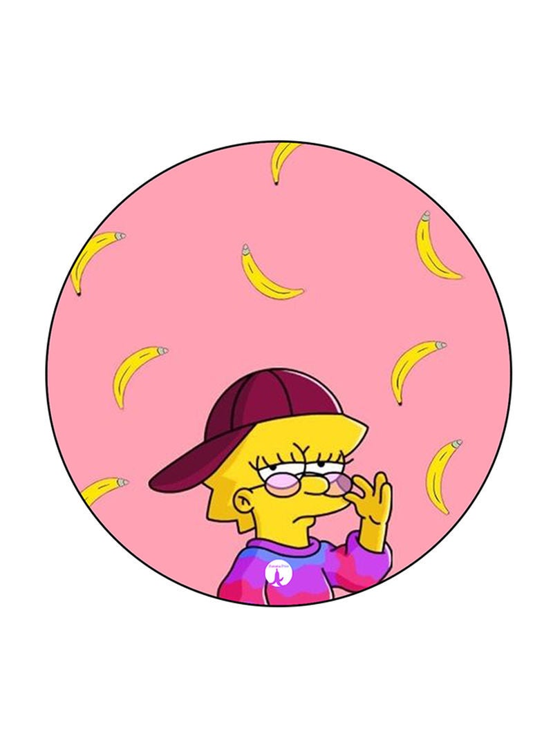 Simpsons Printed Mouse Pad Round  Multicolour