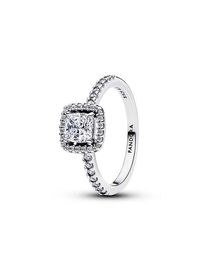 PANDORA Sterling silver ring with clear cubic zirconia