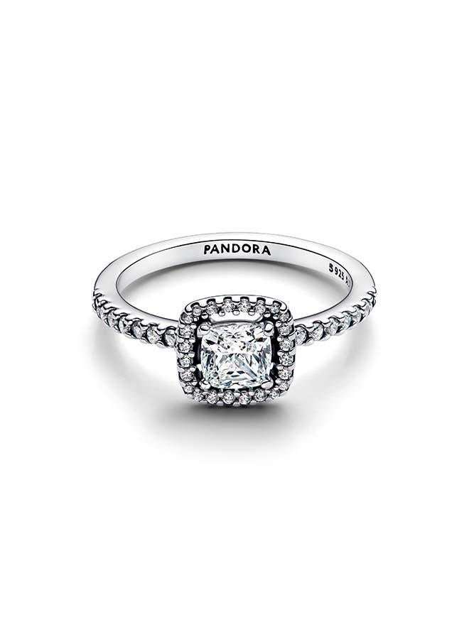 PANDORA Sterling silver ring with clear cubic zirconia - Image 1