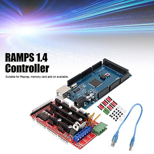 Thincol 3D Printer Controller DIY Kit, RAMPS 1.4 + 2560 R3 Board + 5pcs A4988 Stepper Motor Driver & Heatsink for Arduino RepRap - Image 2