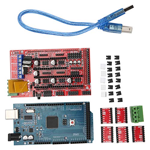 Thincol 3D Printer Controller DIY Kit, RAMPS 1.4 + 2560 R3 Board + 5pcs A4988 Stepper Motor Driver & Heatsink for Arduino RepRap - Image 3