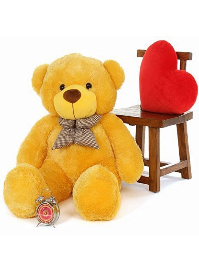 CLICK4DEAL Soft Toys Long Soft Lovable Huggable Cute Giant Life Size Toy Child Safe Best For Birthday Gift Valentine Gift For Girlfriend 4 Feet Yellow - Image 2