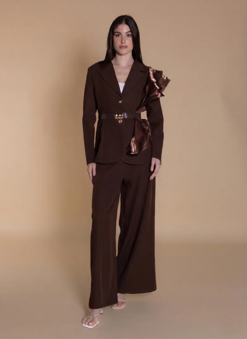 شايبس TAILORED RUFFLED BLAZER SET