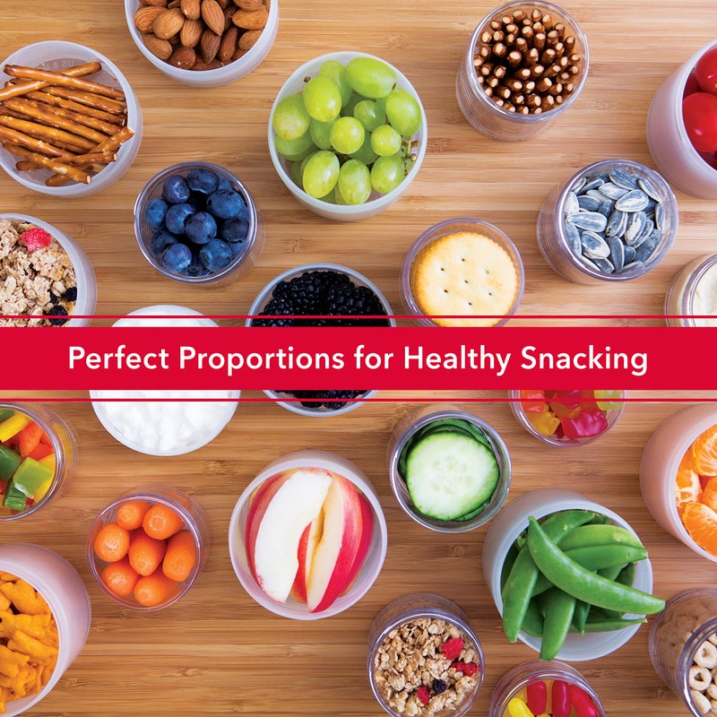 Whiskware Disney Princess Stackable Snack Containers for Kids and Toddlers, 3 Stackable Snack Cups for School and Travel, Elsa and Bruni - Image 5