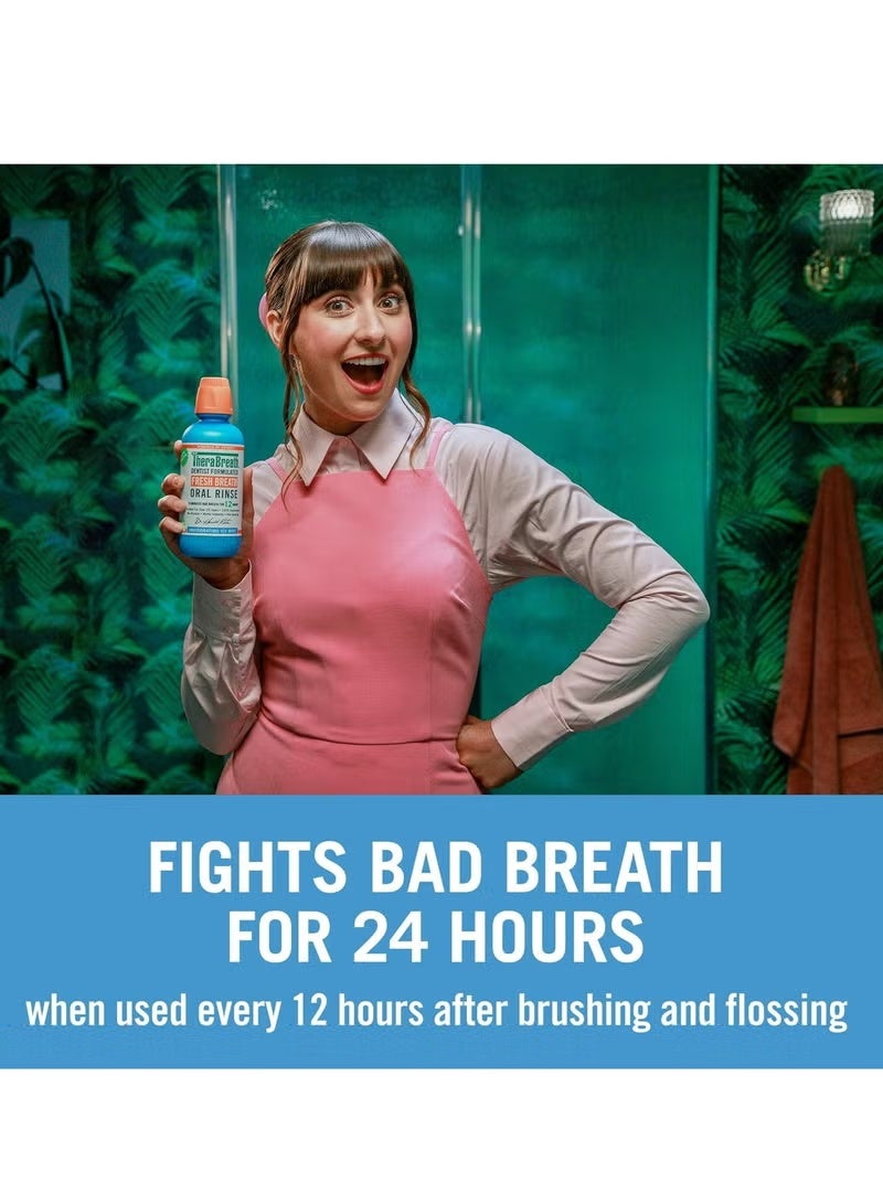 TheraBreath Fresh Breath Oral Rinse Invigorating Icy Mint 473ml - Image 3