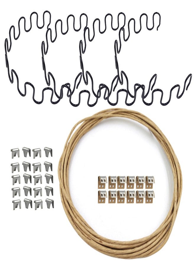 Carkio Sofa Couch Spring Repair Kit,28" Length Fix Sofa Support for Sagging Cushions, Includes Springs, Upholstery Spring Clips, Seat Spring Stay Wire - Image 1