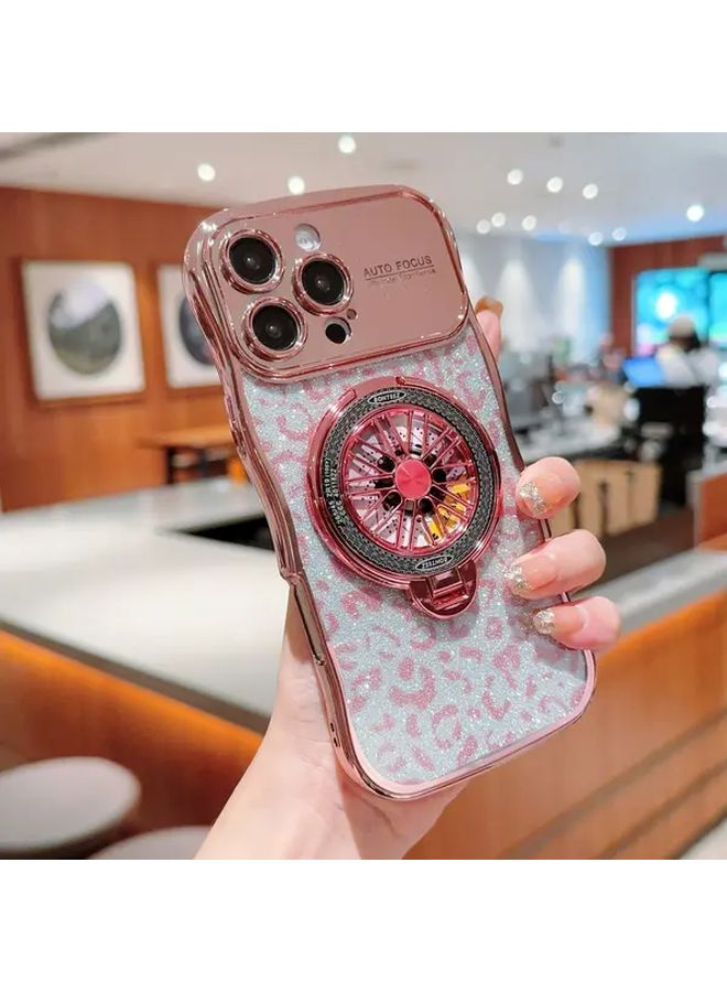 Space Silver iPhone 14 Case With Lens Protection And Electroplated Wave Window - Image 5