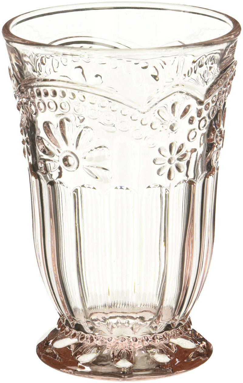 Abbott Collection Glass 27DesireeHB Pink Flower Highball