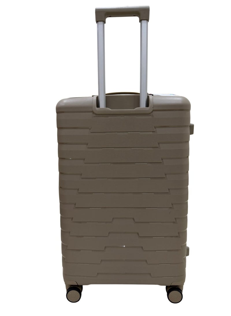 طقم حقائب سفر من مادة PP-بولي بروبيلين (غير قابل للكسر) مكون من 3 قطع بمقاسات 20-24-28 بوصة - Image 4