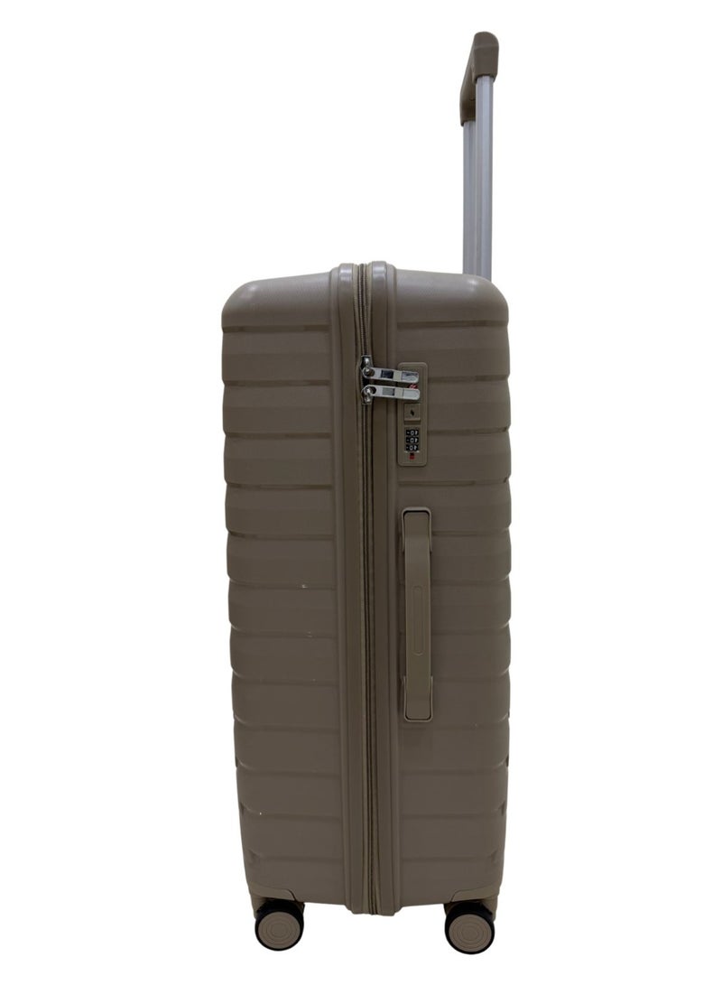 طقم حقائب سفر من مادة PP-بولي بروبيلين (غير قابل للكسر) مكون من 3 قطع بمقاسات 20-24-28 بوصة - Image 5