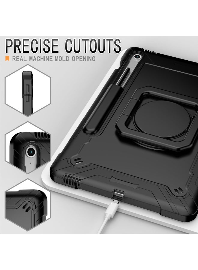 general Case for Samsung Galaxy Tab S10 FE+/S10 FE Plus 13.1 Inch 2025 Released - Heavy Duty Impact Resistant Case Cover with Rotating Ring Stand - Image 2