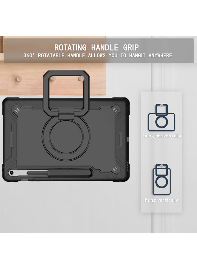 general Case for Samsung Galaxy Tab S10 FE+/S10 FE Plus 13.1 Inch 2025 Released - Heavy Duty Impact Resistant Case Cover with Rotating Ring Stand - Image 3