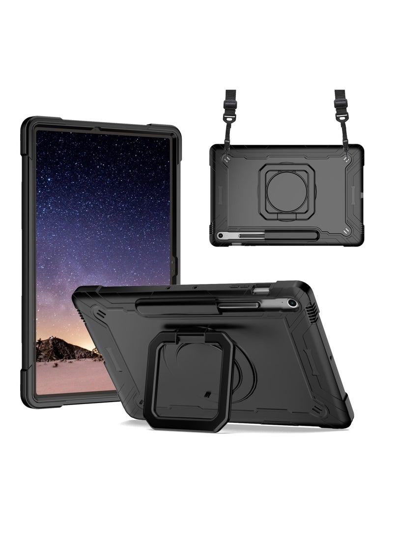 general Case for Samsung Galaxy Tab S10 FE+/S10 FE Plus 13.1 Inch 2025 Released - Heavy Duty Impact Resistant Case Cover with Rotating Ring Stand - Image 1
