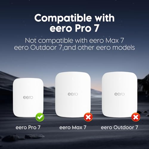 XLTTYWL eero Pro 7 Wall Mount Kit, erro 7 Pro Outlet Mount Bracket Optimize Space&Cable Management Accessories eero Pro 7 Compatible with erros Pro 7 Tri-Band Mesh Wi-Fi 7 Router (White, 1 Pack) - Image 4