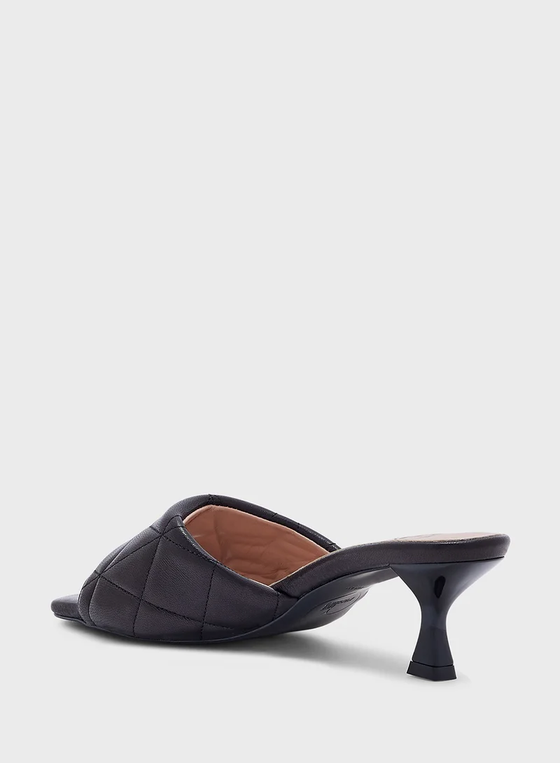 Love Moschino Open Toe Mid Heel Sandals