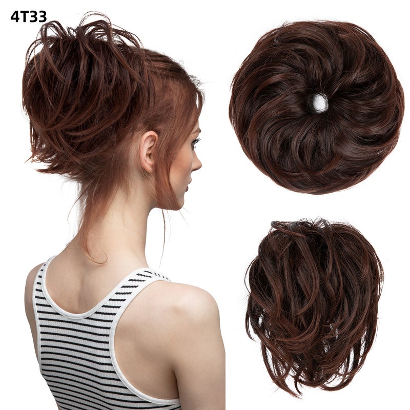 Generic European Blossom Bun Hair Extension 4T33# 
